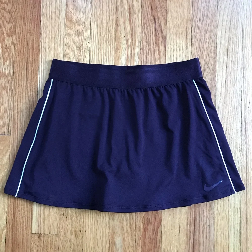 Nike Court Women’s Dri-Fit Bordeaux Athletic Tennis Skort Small
